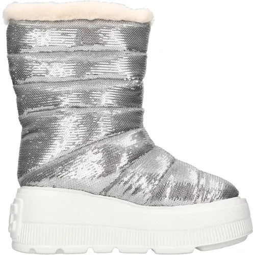 Stiefel Silber , Damen, Größe: 38 EU - Casadei - Modalova