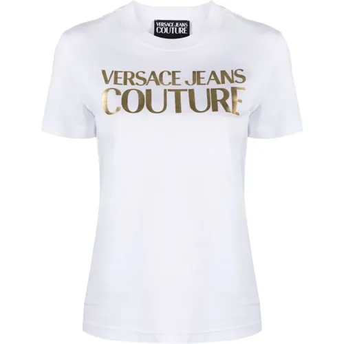 T-Shirts Polos for Women , female, Sizes: 2XS, S, L, XS, M - Versace Jeans Couture - Modalova
