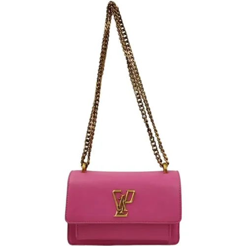 Mini Chain Leather Bag Gold , female, Sizes: ONE SIZE - Gaëlle Paris - Modalova