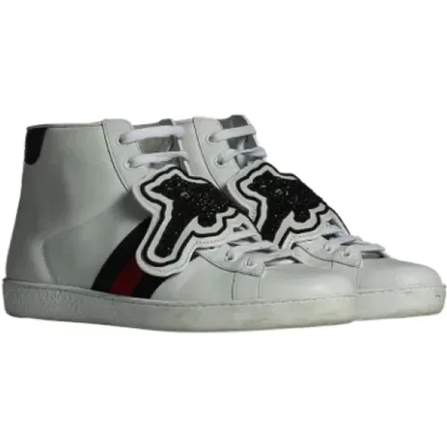 Pre-owned Leather sneakers , female, Sizes: 8 UK - Gucci Vintage - Modalova