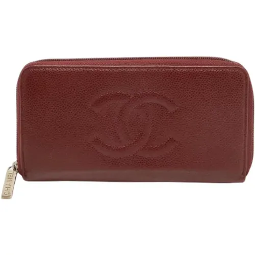 Pre-owned Leather wallets , female, Sizes: ONE SIZE - Chanel Vintage - Modalova