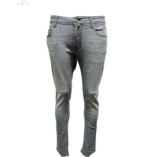 Slim Fit Light Grey Jeans , male, Sizes: W31, W37, W32 - Jacob Cohën - Modalova