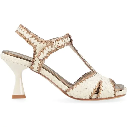 Ivory High Heel Sandal Forli Style , female, Sizes: 4 UK, 8 UK, 7 UK, 6 UK, 3 UK, 4 1/2 UK - Pons Quintana - Modalova