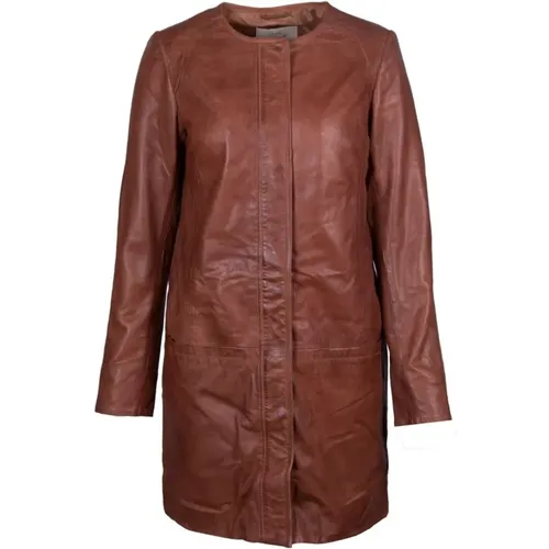 Leather Coat 10255 , female, Sizes: M, XS, L, S, XL - Btfcph - Modalova