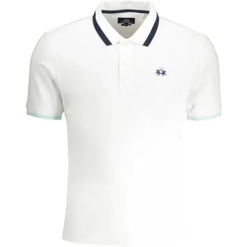 Slim Fit Polo Shirt mit Kontrastdetails , Herren, Größe: M - LA MARTINA - Modalova