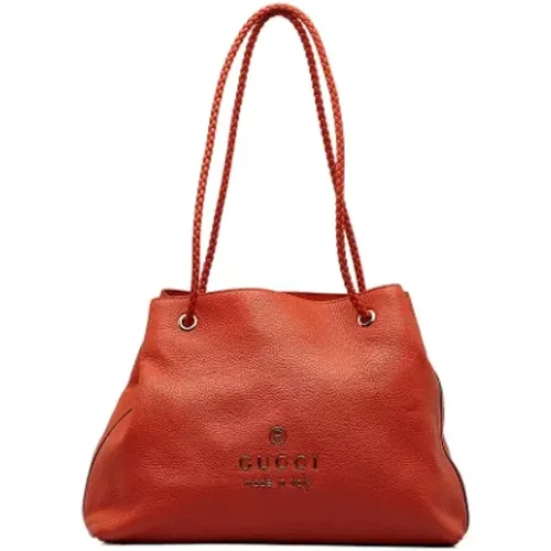 Pre-owned Leather totes , female, Sizes: ONE SIZE - Gucci Vintage - Modalova