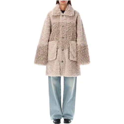 Wendbare Shearling Peacot Oberbekleidung - Urbancode - Modalova