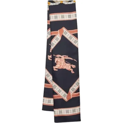 Pre-owned Silk scarves , female, Sizes: ONE SIZE - Burberry Vintage - Modalova