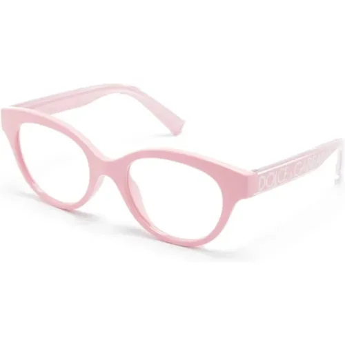 Rosa Optische Brille Stilvoll und vielseitig , Damen, Größe: 48 MM - Dolce & Gabbana - Modalova