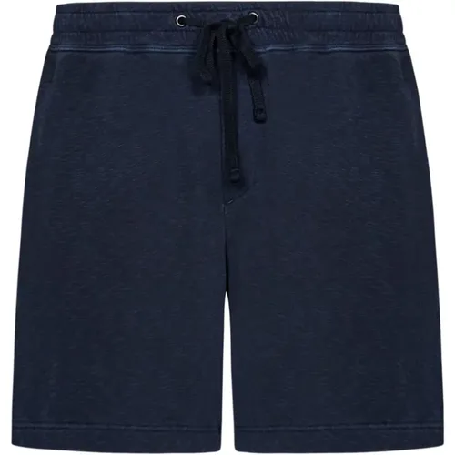 Blaue Shorts mit elastischem Bund , Herren, Größe: XS - James Perse - Modalova