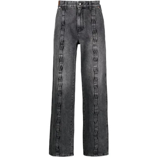 Weite Jeans mit Falten , Herren, Größe: W30 - Andersson Bell - Modalova