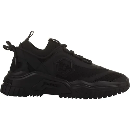 Schwarze Predator Sneakers Schnürdesign , Herren, Größe: 40 EU - Philipp Plein - Modalova