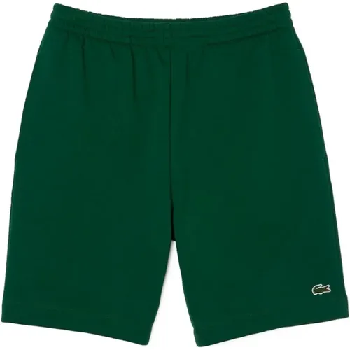 Grüne Essential Logo Bermuda Shorts , Herren, Größe: M - Lacoste - Modalova