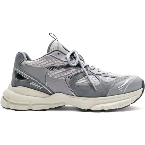Grey Leather Mesh Sneakers , male, Sizes: 11 UK - Axel Arigato - Modalova