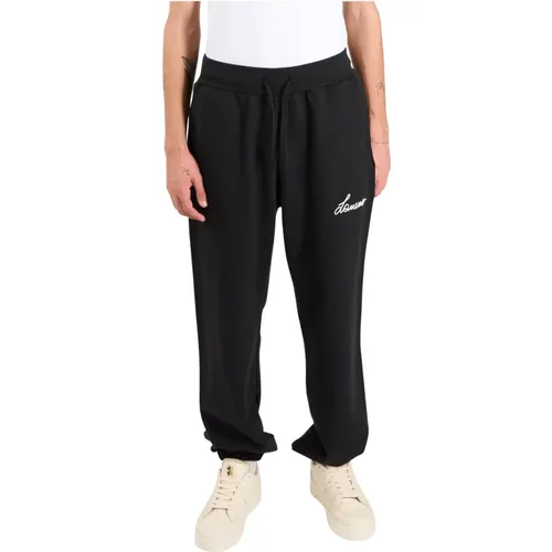 Cotton jersey pants with elastic waist , male, Sizes: M, XL, L - Laneus - Modalova