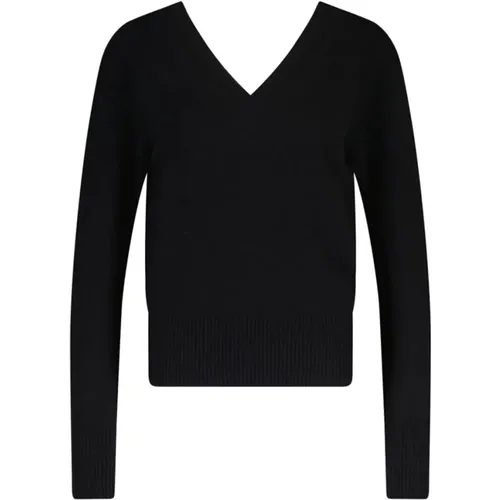 Kaschmir V-Ausschnitt Pullover , Damen, Größe: S - Van Kukil - Modalova