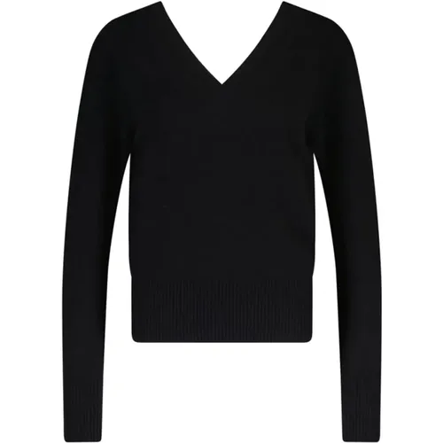 Kaschmir V-Ausschnitt Pullover , Damen, Größe: L - Van Kukil - Modalova