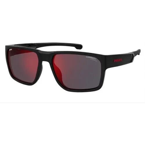 Rote Spiegel Sonnenbrille Schwarzer Rahmen - Carrera - Modalova