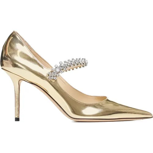 Golden Heel Sandals , female, Sizes: 6 UK, 5 1/2 UK, 4 1/2 UK, 4 UK, 5 UK, 3 UK - Jimmy Choo - Modalova