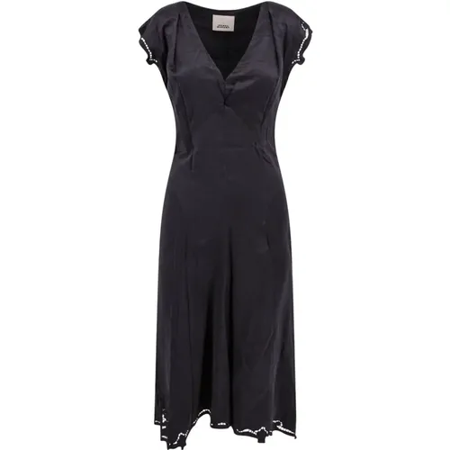 Silk V-Neck Dress , female, Sizes: XS - Isabel marant - Modalova