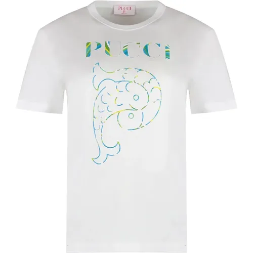 T-Shirts , Damen, Größe: XS - EMILIO PUCCI - Modalova