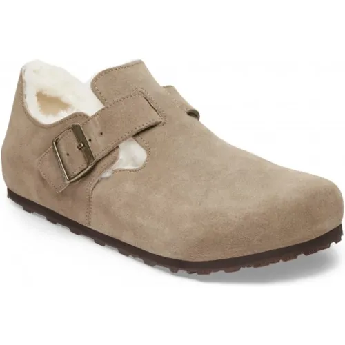 Shearling Wildleder Lederschuh , Herren, Größe: 43 EU - Birkenstock - Modalova