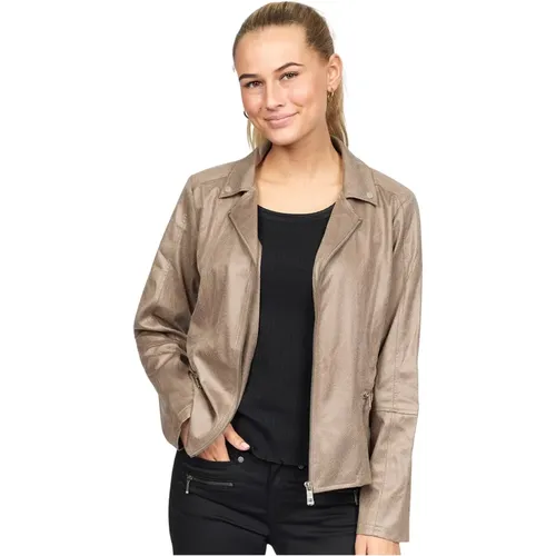 Stylischer Padova Blazer in Sand , Damen, Größe: M - 2-Biz - Modalova