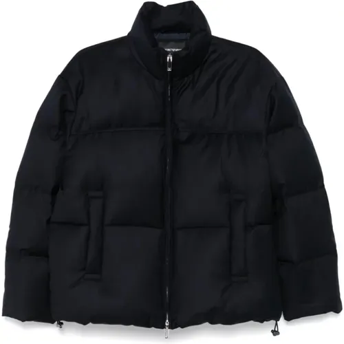 Stilvolle Herrenjacke für Alle Jahreszeiten , Herren, Größe: M - Emporio Armani - Modalova