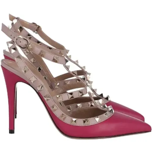 Pre-owned Leather heels , female, Sizes: 4 UK - Valentino Vintage - Modalova