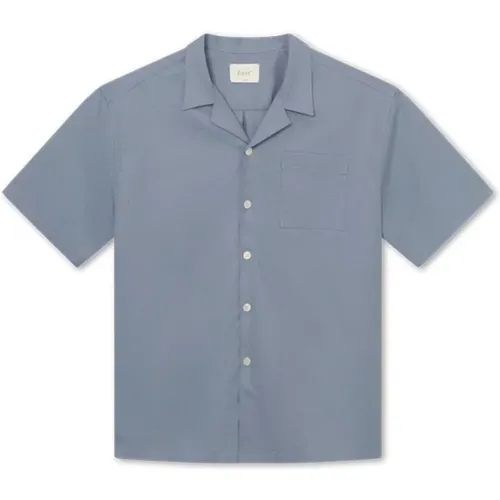 Short Sleeve Shirt Cotton Linen Blend , male, Sizes: M, XL - Forét - Modalova