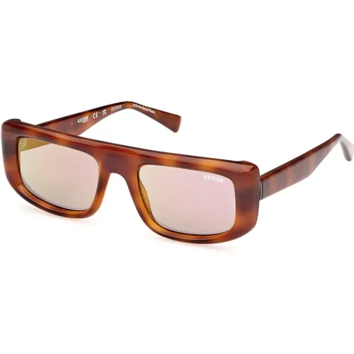 Stilvolle Sonnenbrille in Blauton , unisex, Größe: ONE Size - Guess - Modalova