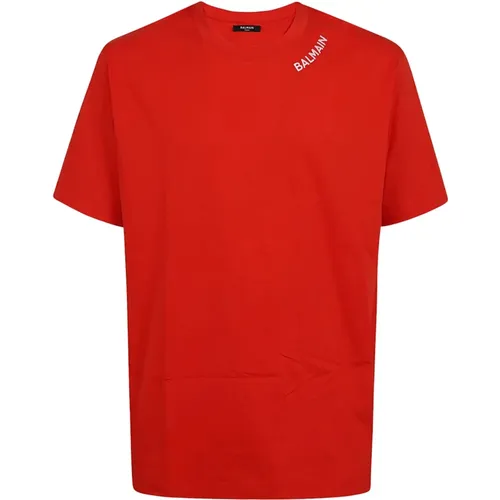 Men's Clothing T-Shirts & Polos Ss24 , male, Sizes: XS - Balmain - Modalova