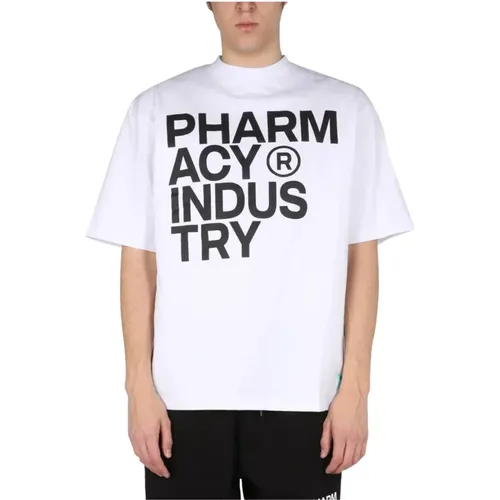 Logo Print T-Shirt , Herren, Größe: S - Pharmacy Industry - Modalova