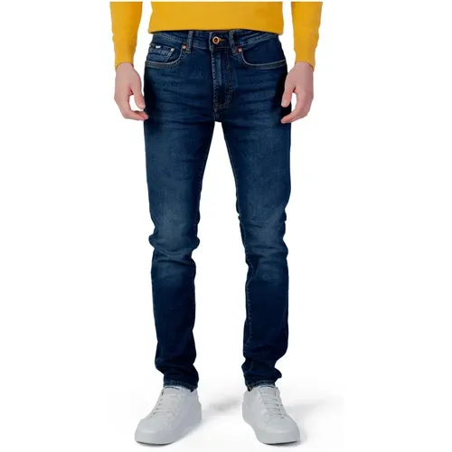 Blaue Jeans mit Abgenutztem Effekt Männer - GAS - Modalova