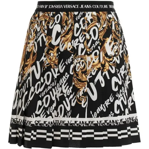 Barocco Skirt , female, Sizes: 2XS - Versace Jeans Couture - Modalova