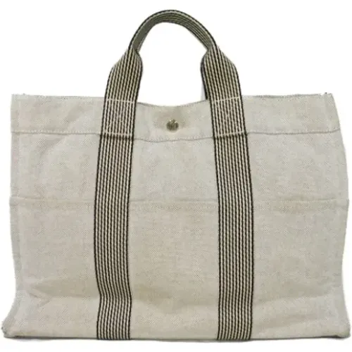 Pre-owned Canvas handbags , female, Sizes: ONE SIZE - Hermès Vintage - Modalova