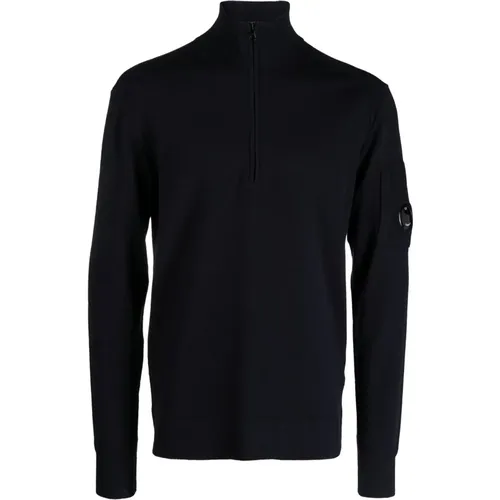 Casual Grauer Wollmischpullover , Herren, Größe: 3XL - C.P. Company - Modalova