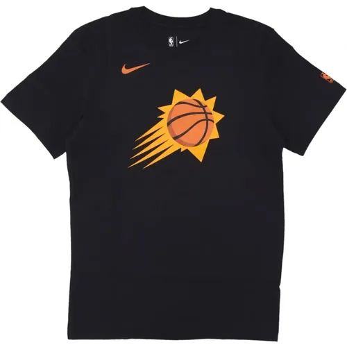 NBA City Edition Logo Tee , Herren, Größe: S - Nike - Modalova