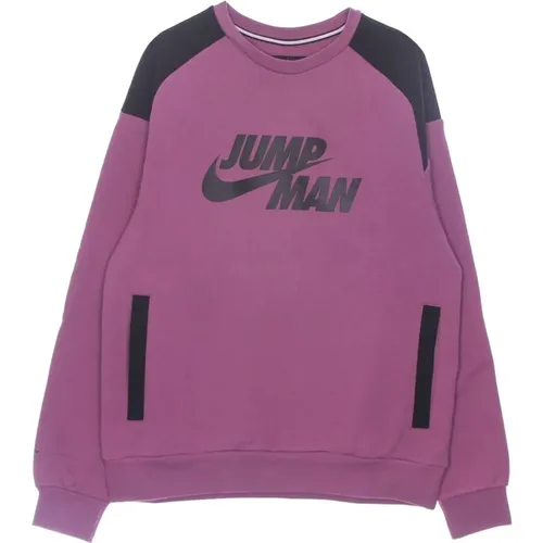 Fleece Crewneck Sweatshirt Bordeaux/Schwarz - Jordan - Modalova