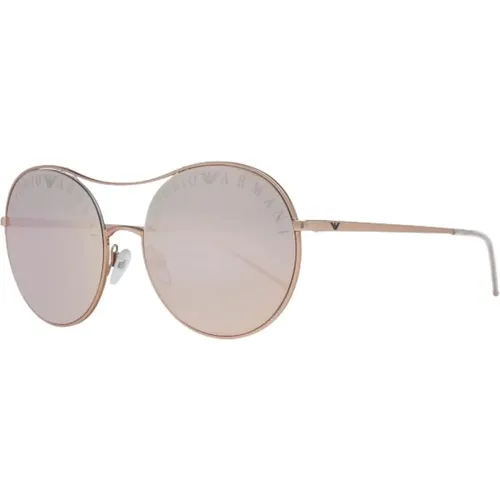 Rosé Metall Sonnenbrille für Frauen - Emporio Armani - Modalova