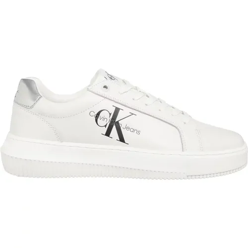 Plain Lace-Up Sneakers , female, Sizes: 5 UK, 3 UK, 4 UK, 7 UK, 6 UK - Calvin Klein Jeans - Modalova