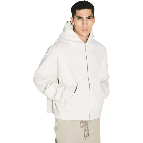 Zip Hooded Sweatshirt Cotton Fleece , Herren, Größe: L - ENTIRE STUDIOS - Modalova