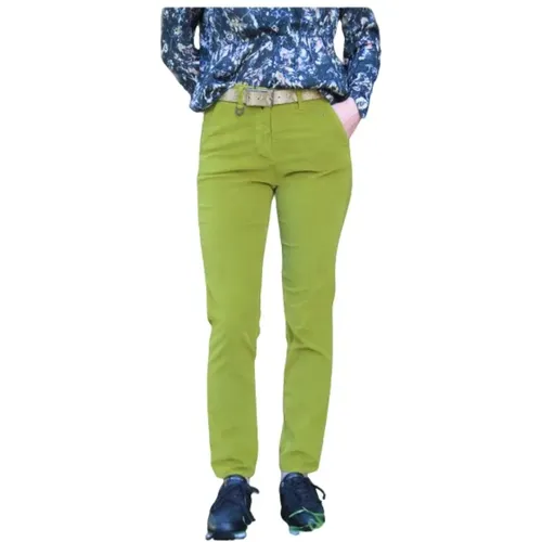 Velvet Chinos PantsCedro , female, Sizes: XS, XL - aeronautica militare - Modalova