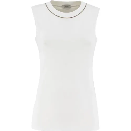 Elegant Sleeveless Top for Fashion Upgrade , female, Sizes: S, L - PESERICO - Modalova