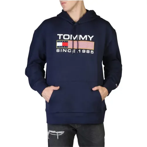 Athletic Logo Hoodie in Blau , Herren, Größe: L - Tommy Hilfiger - Modalova