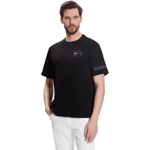 Schwarzes Gummi Logo Jersey T-Shirt , Herren, Größe: 2XL - LA MARTINA - Modalova