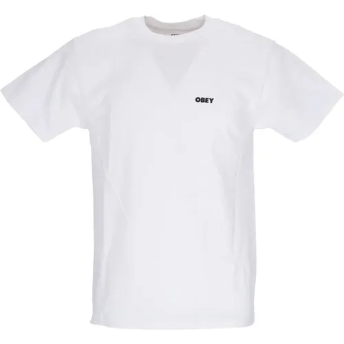 Klassisches Weißes Herren T-Shirt , Herren, Größe: XL - Obey - Modalova