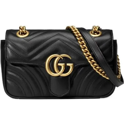 Marmont Shoulder Bag Leather , female, Sizes: ONE SIZE - Gucci - Modalova