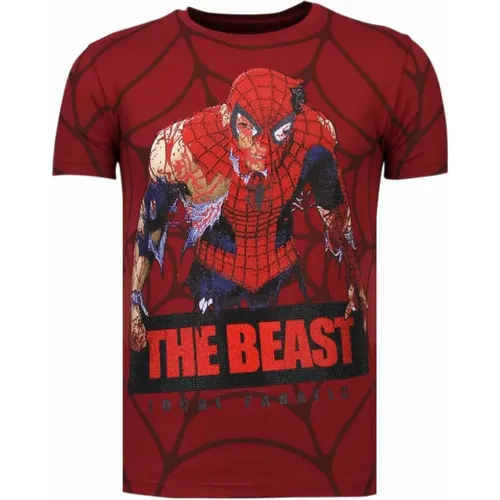 The Beast Spider Man - Herren T-Shirt - 13-6228B , Herren, Größe: XL - Local Fanatic - Modalova
