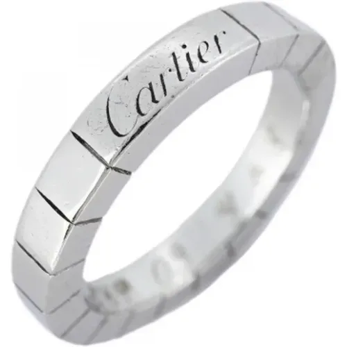 Pre-owned Platinum rings , female, Sizes: ONE SIZE - Cartier Vintage - Modalova